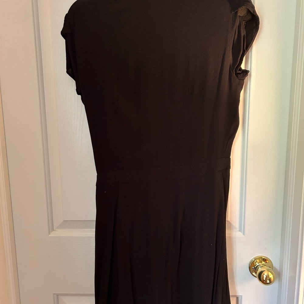 LOFT Wrap Dress in Black // Size 6 - Picture 4 of 6